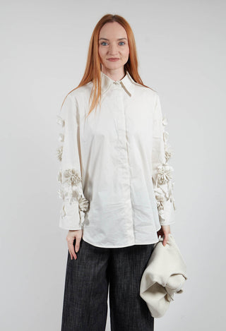 Embellished Shirt in Vanilla