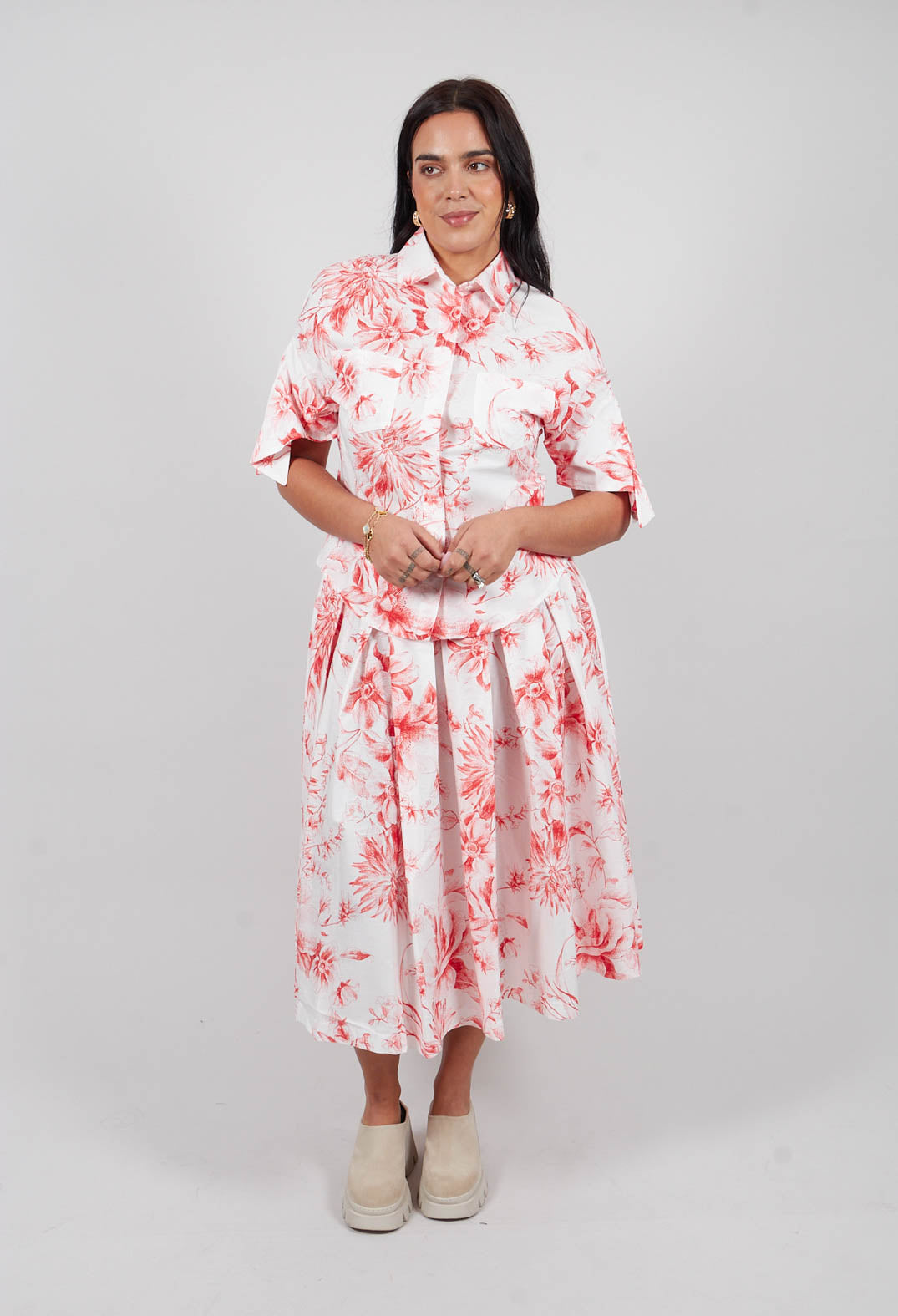Cedro Blouse in Rosso