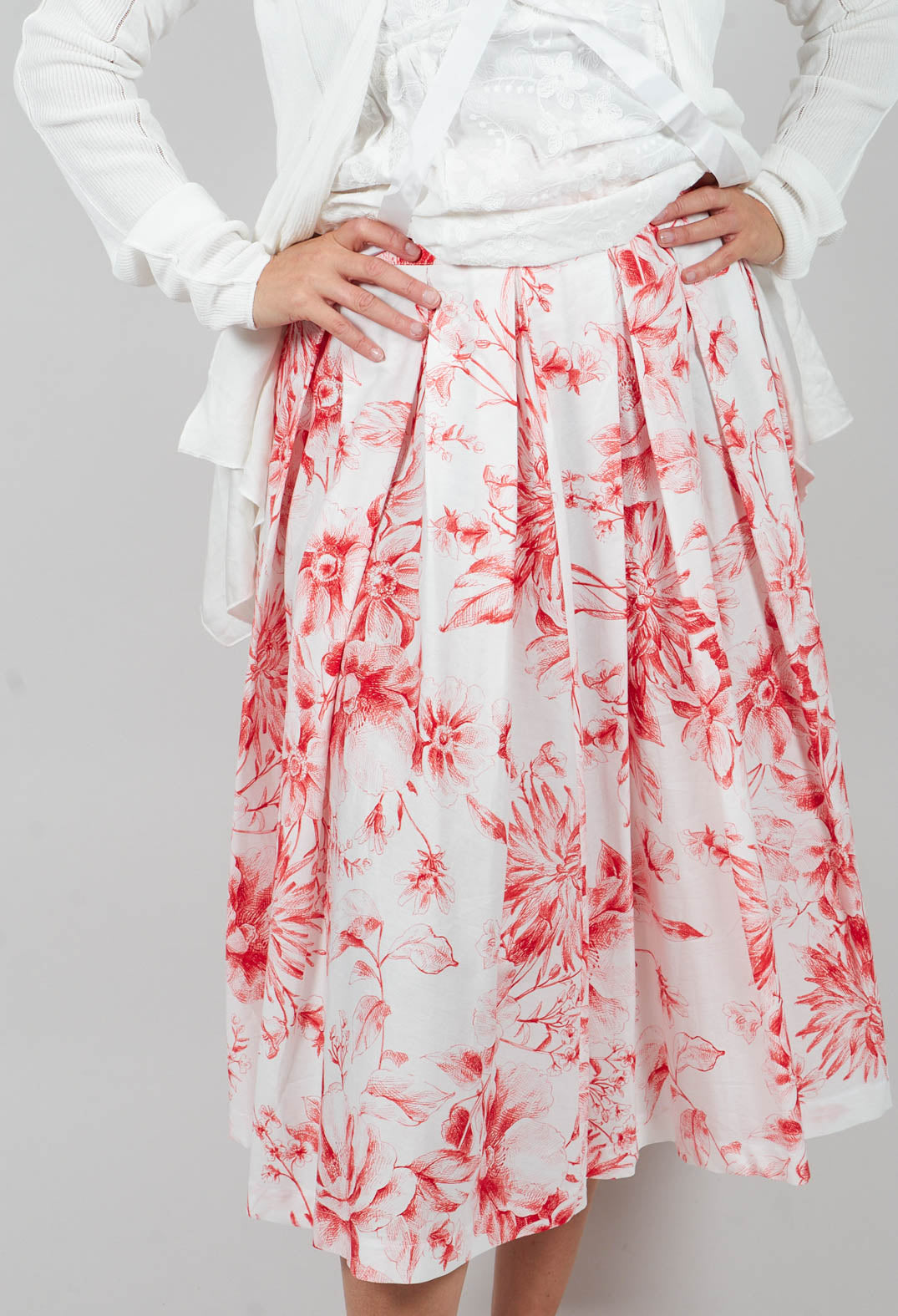Iris Skirt in Rosso