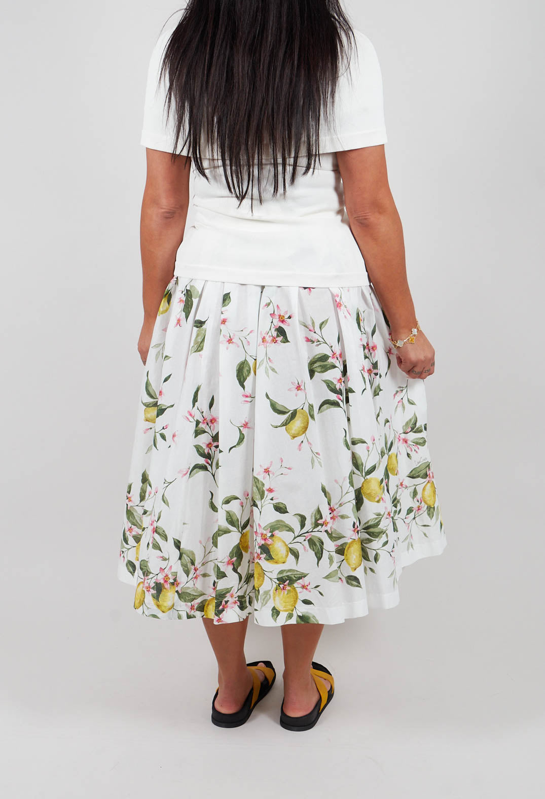 Iris Skirt in Panna Limoni
