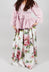 Ciliegio Skirt in Fiori Rosa