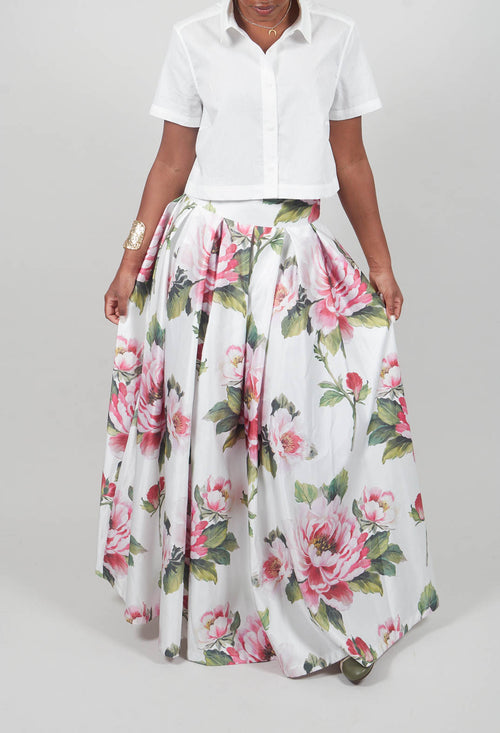 Ciliegio Skirt in Fiori Rosa