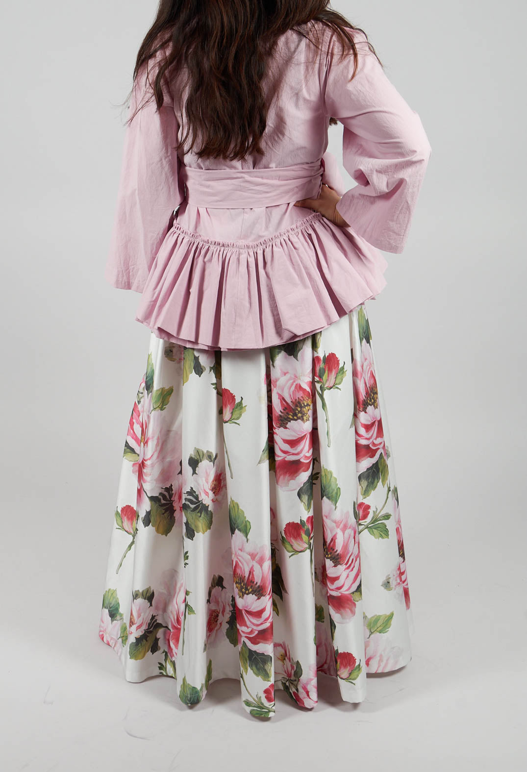Ciliegio Skirt in Fiori Rosa