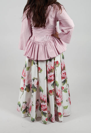 Ciliegio Skirt in Fiori Rosa