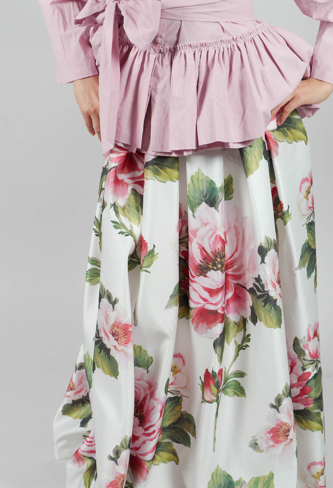 Ciliegio Skirt in Fiori Rosa