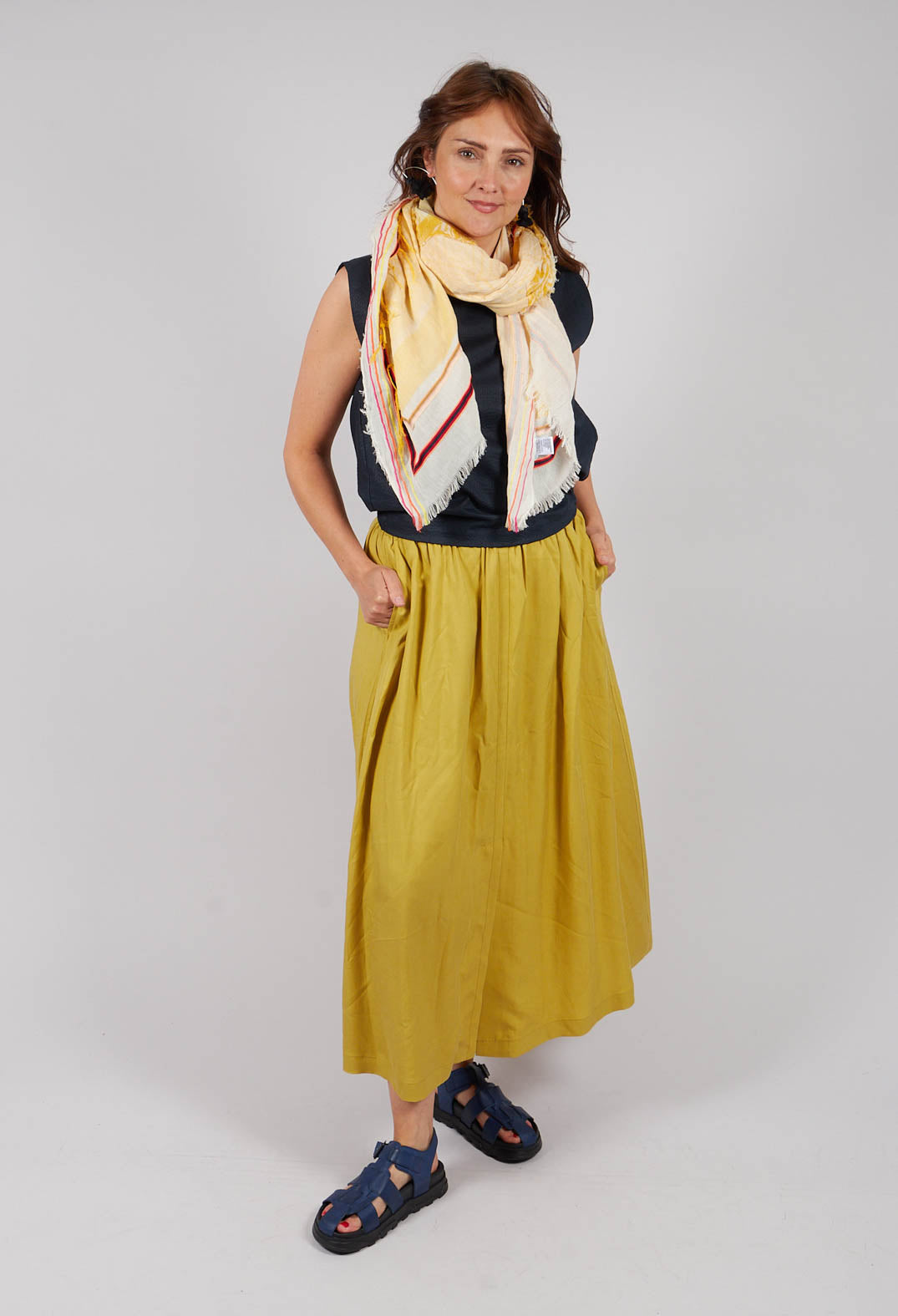 Yokoalf Skirt in Green Yellow