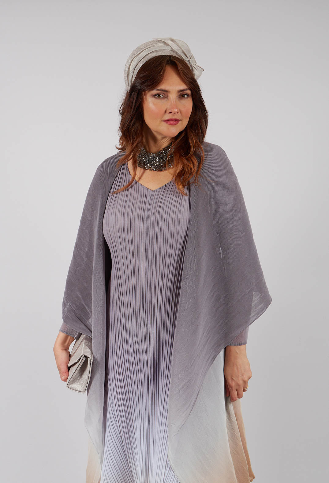 Collare Coat in Storm De Blanc
