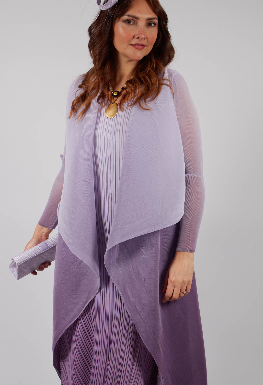 Collare Coat in Foggy Lavender