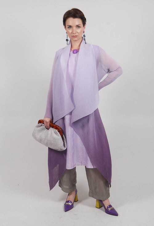 Collare Coat in Foggy Lavender