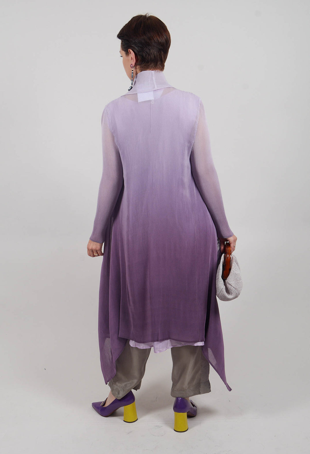 Collare Coat in Foggy Lavender