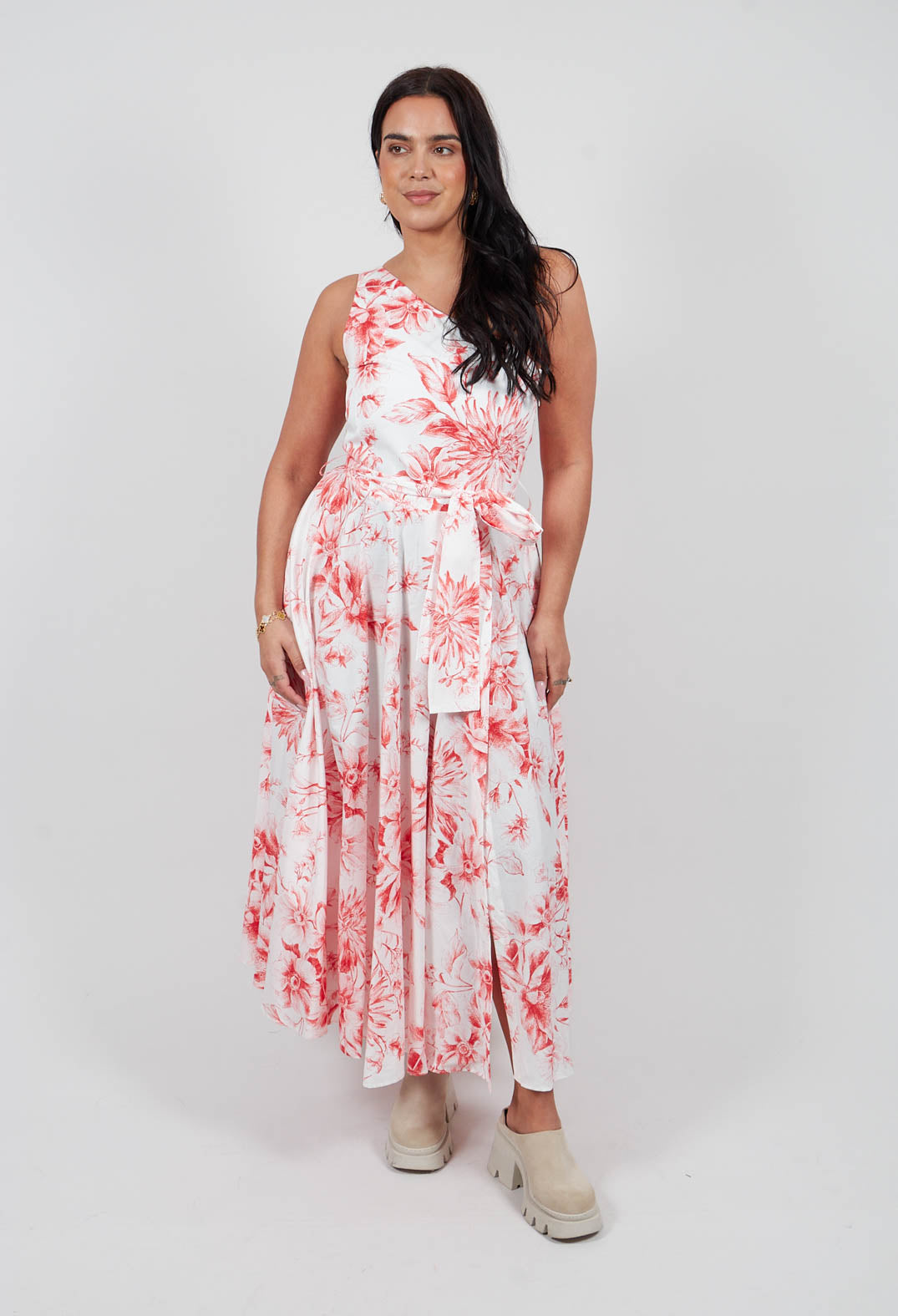 Curry Dress in Rosso