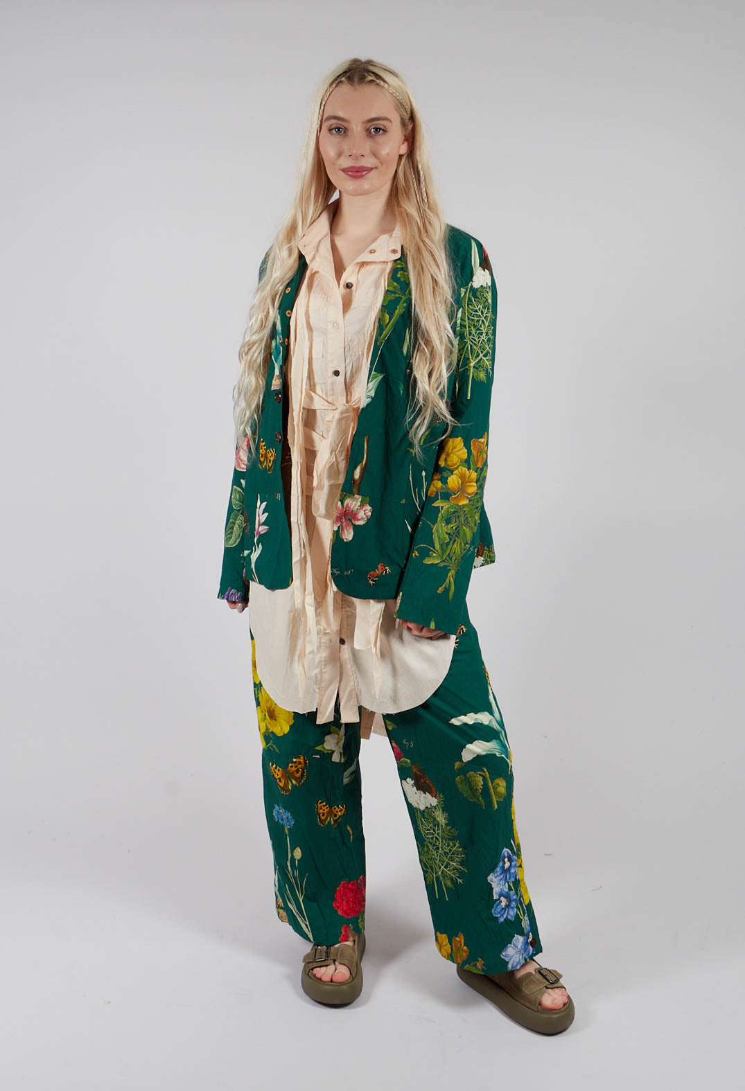 Patterned Wide Leg Trouser in L'Alphabeth