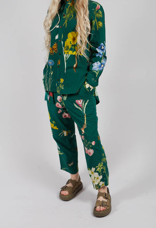 Patterned Trouser in Jandin Vert
