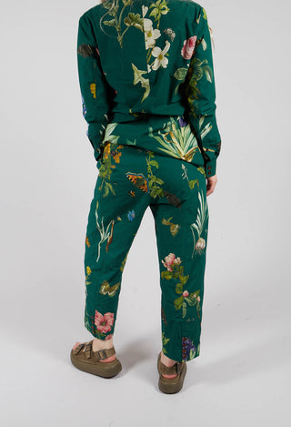 Patterned Trouser in Jandin Vert