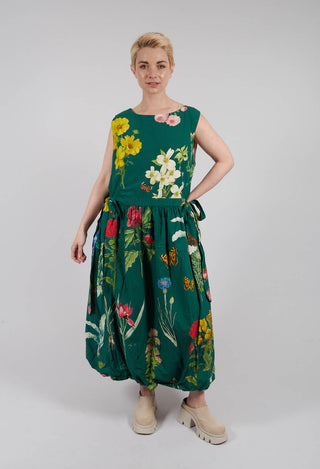 Patterned Sleeveless Maxi Dress in Jandin Vert