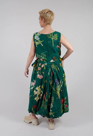 Patterned Sleeveless Maxi Dress in Jandin Vert