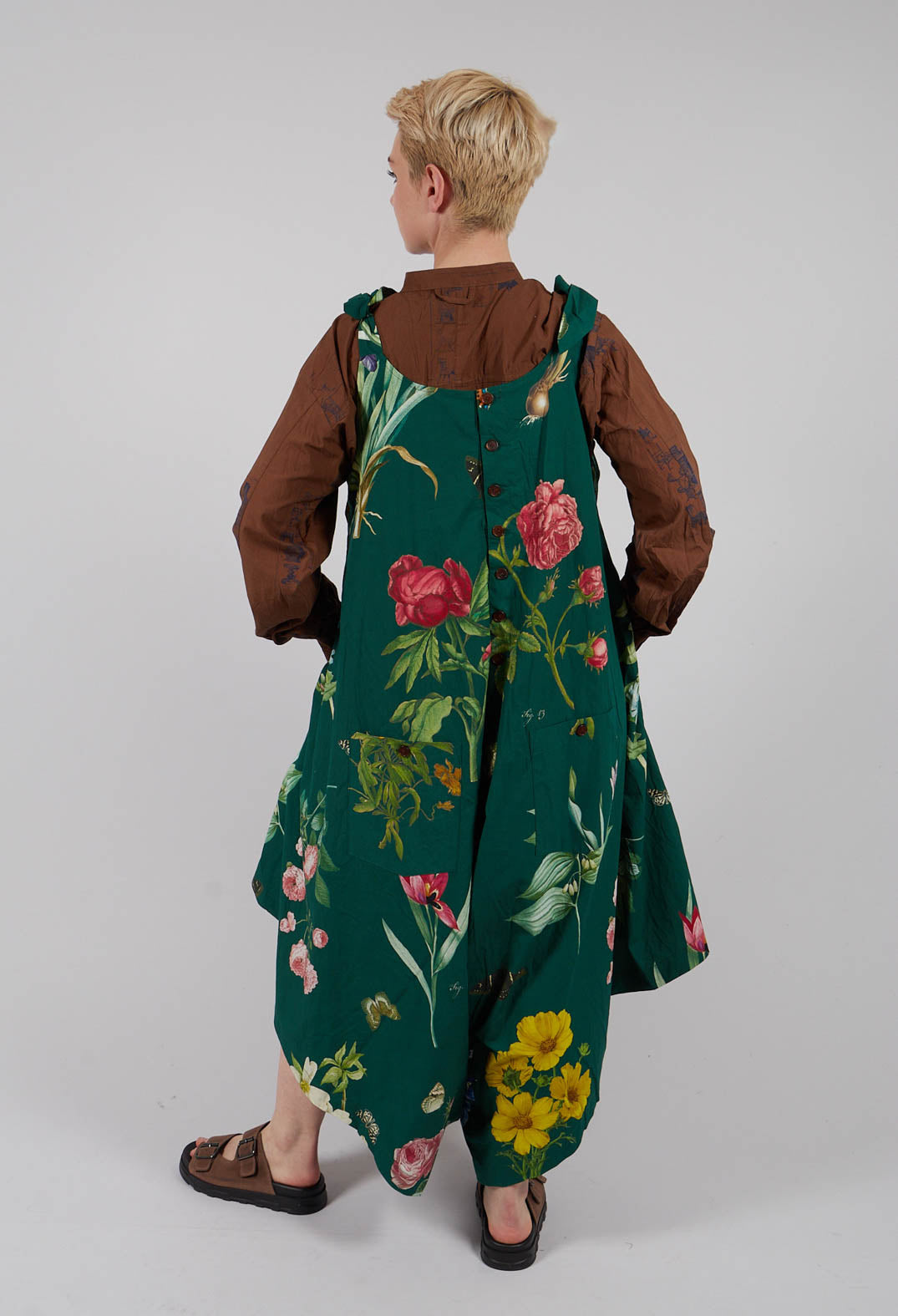 Patterned Jumpsuit in Jandin Vert