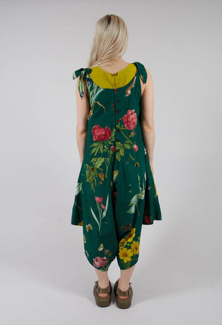 Patterned Jumpsuit in Jandin Vert
