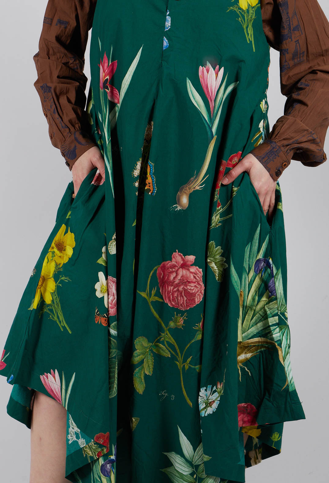 Patterned Jumpsuit in Jandin Vert