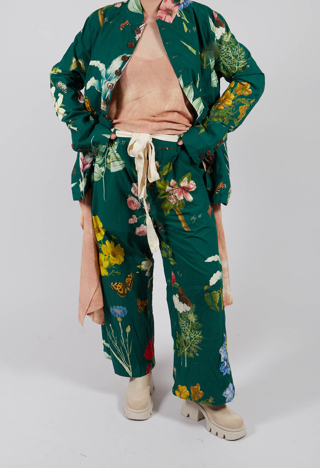 Patterned Wide Leg Trouser in L'Alphabeth