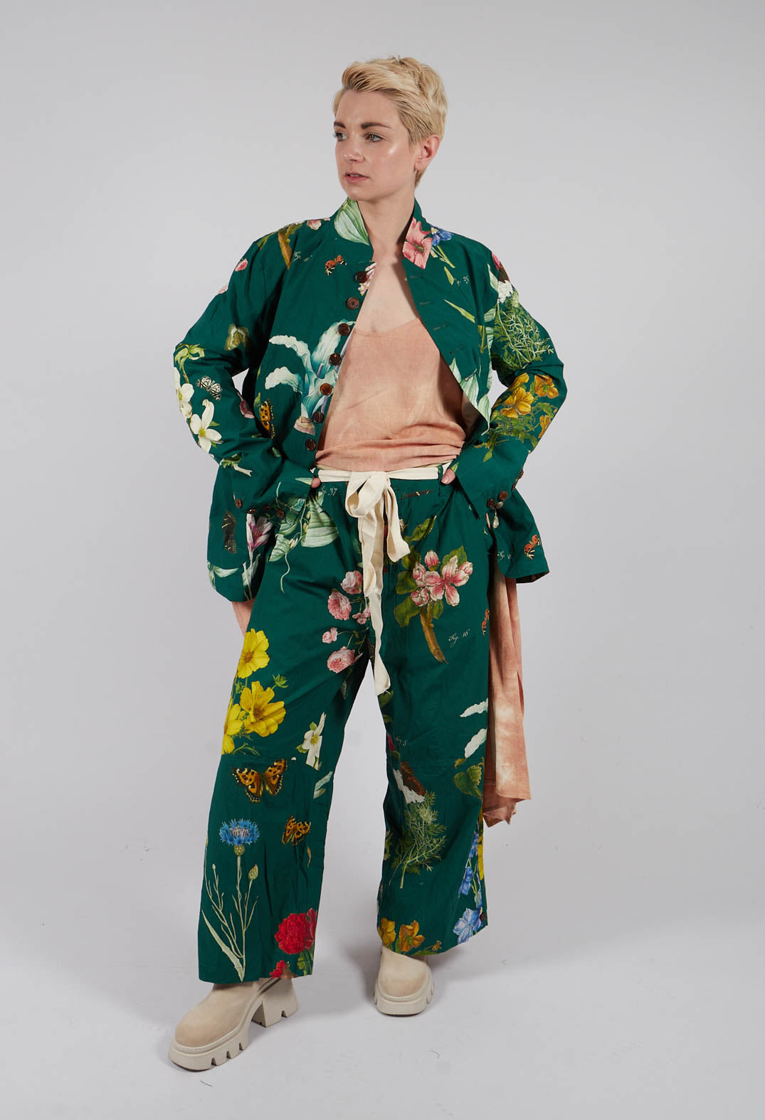 Patterned Wide Leg Trouser in L'Alphabeth