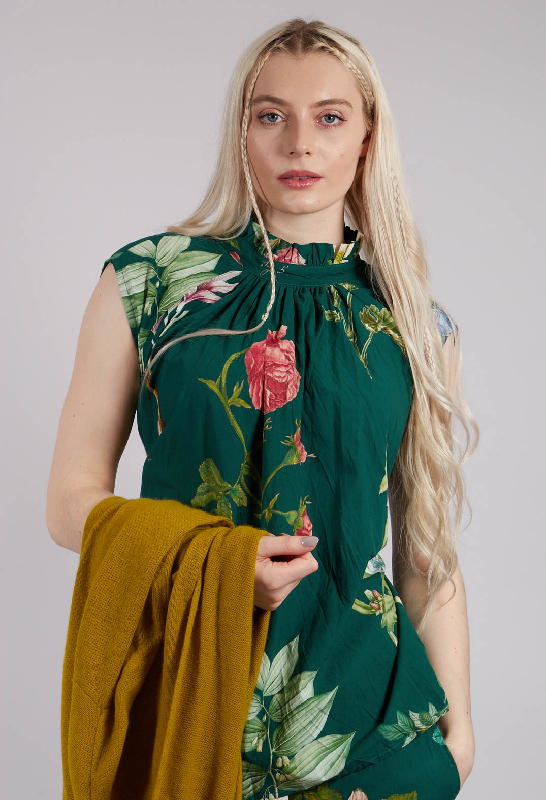 Patterned Sleeveless Top in L'Alphabeth