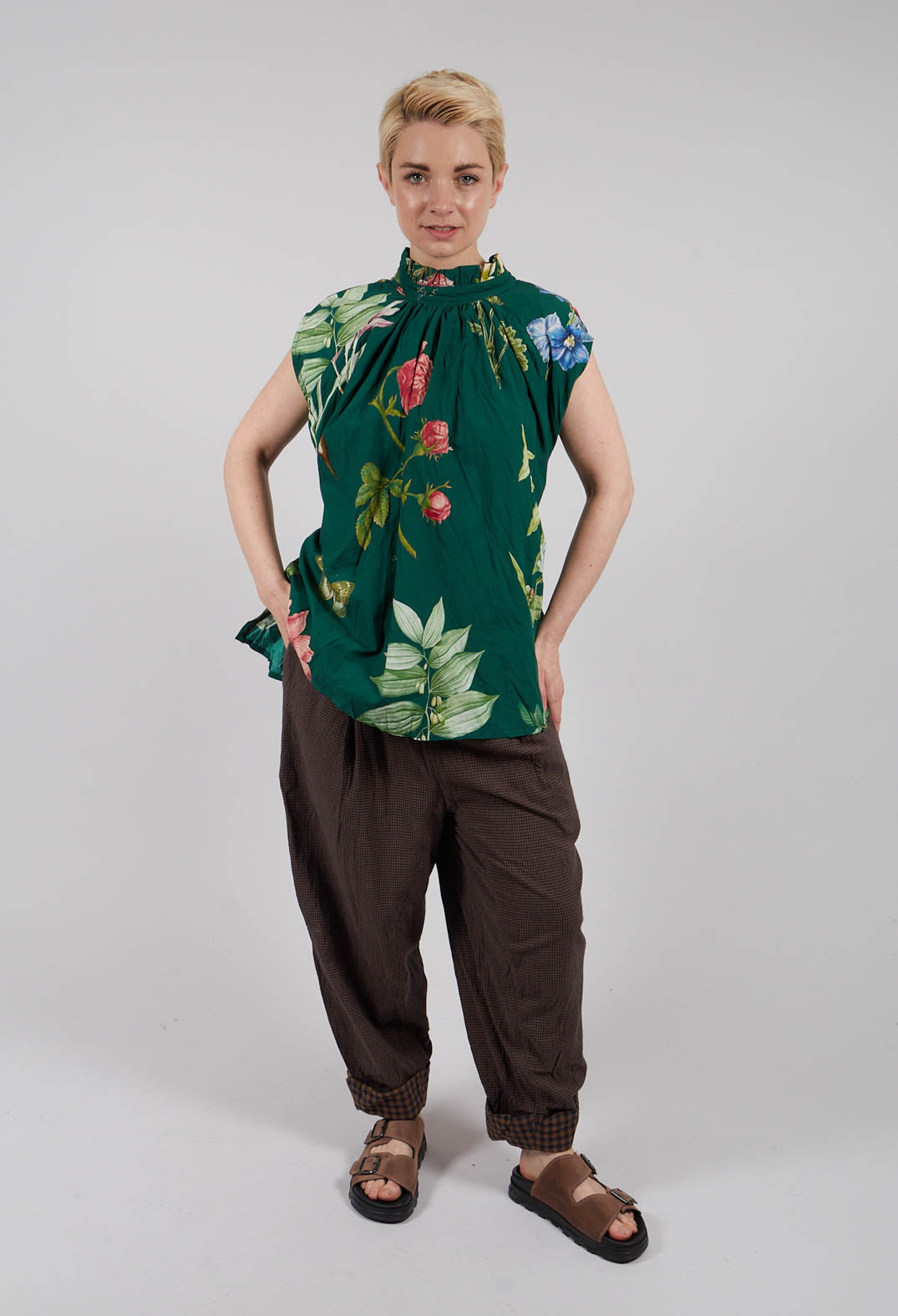 Patterned Sleeveless Top in L'Alphabeth