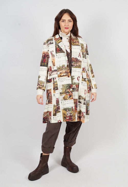 Patterned Coat in L'Alphabeth