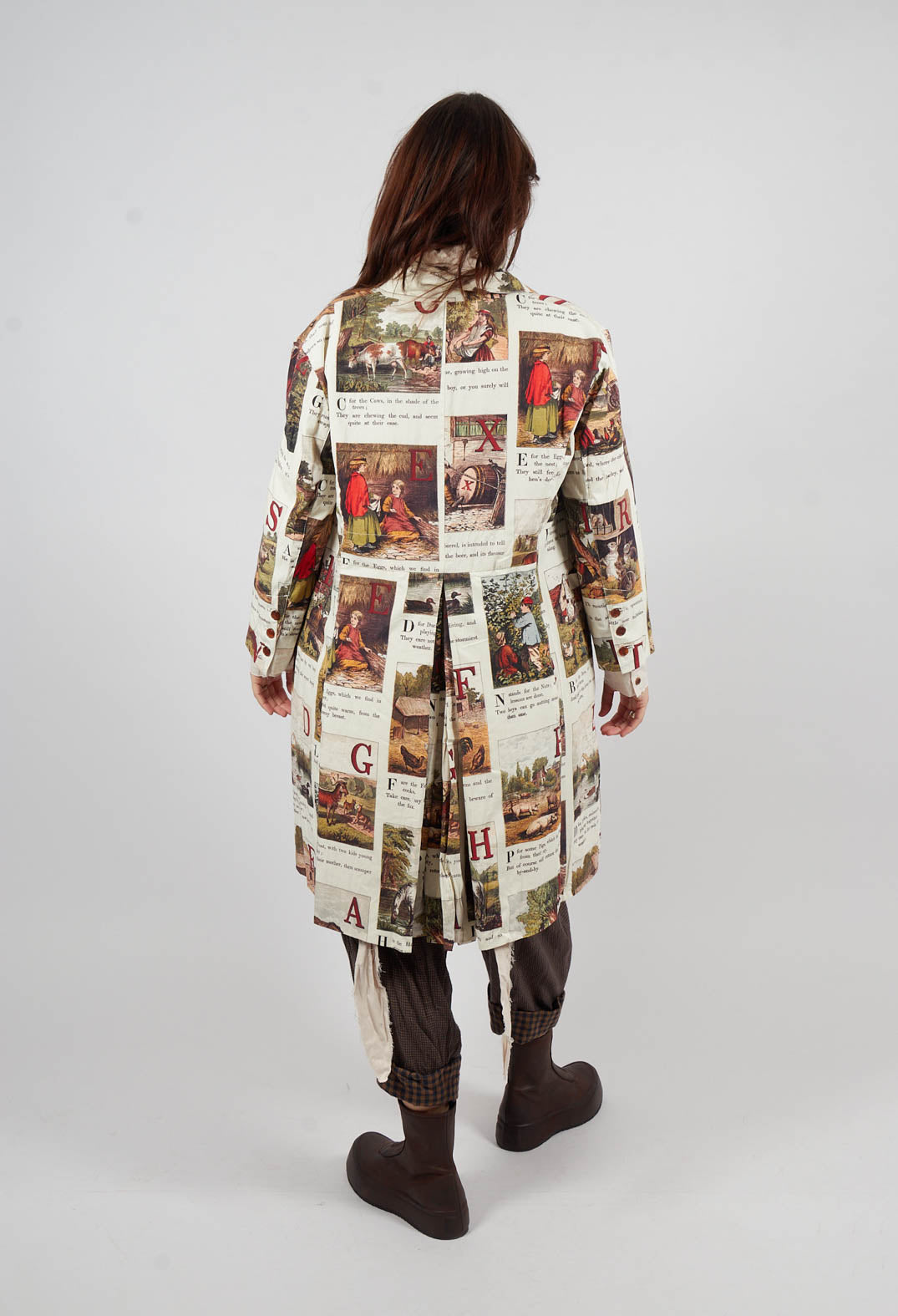 Patterned Coat in L'Alphabeth