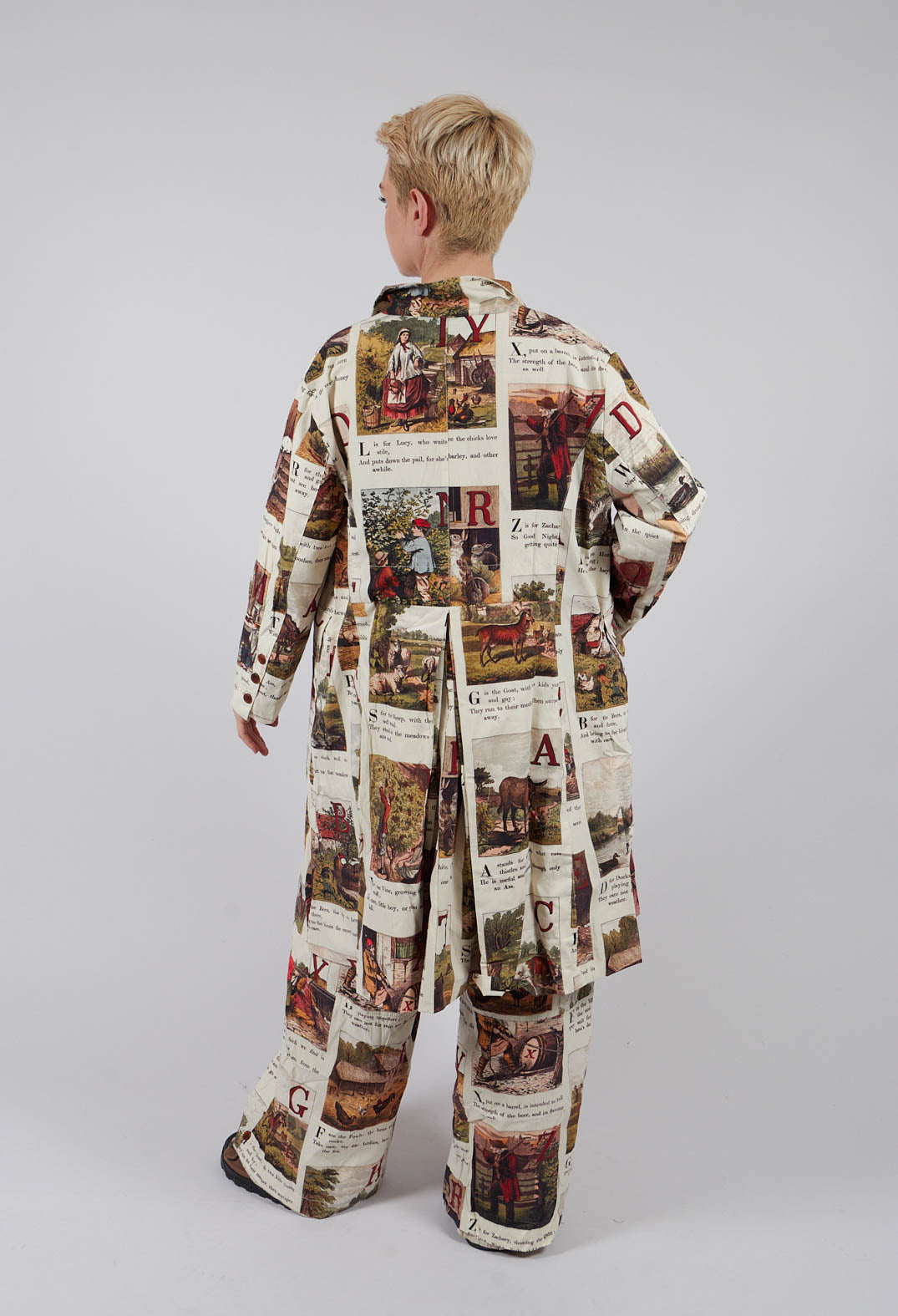 Patterned Coat in L'Alphabeth