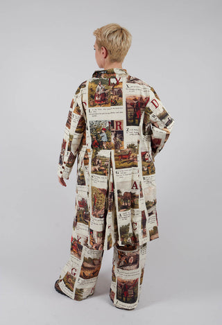 Patterned Coat in L'Alphabeth
