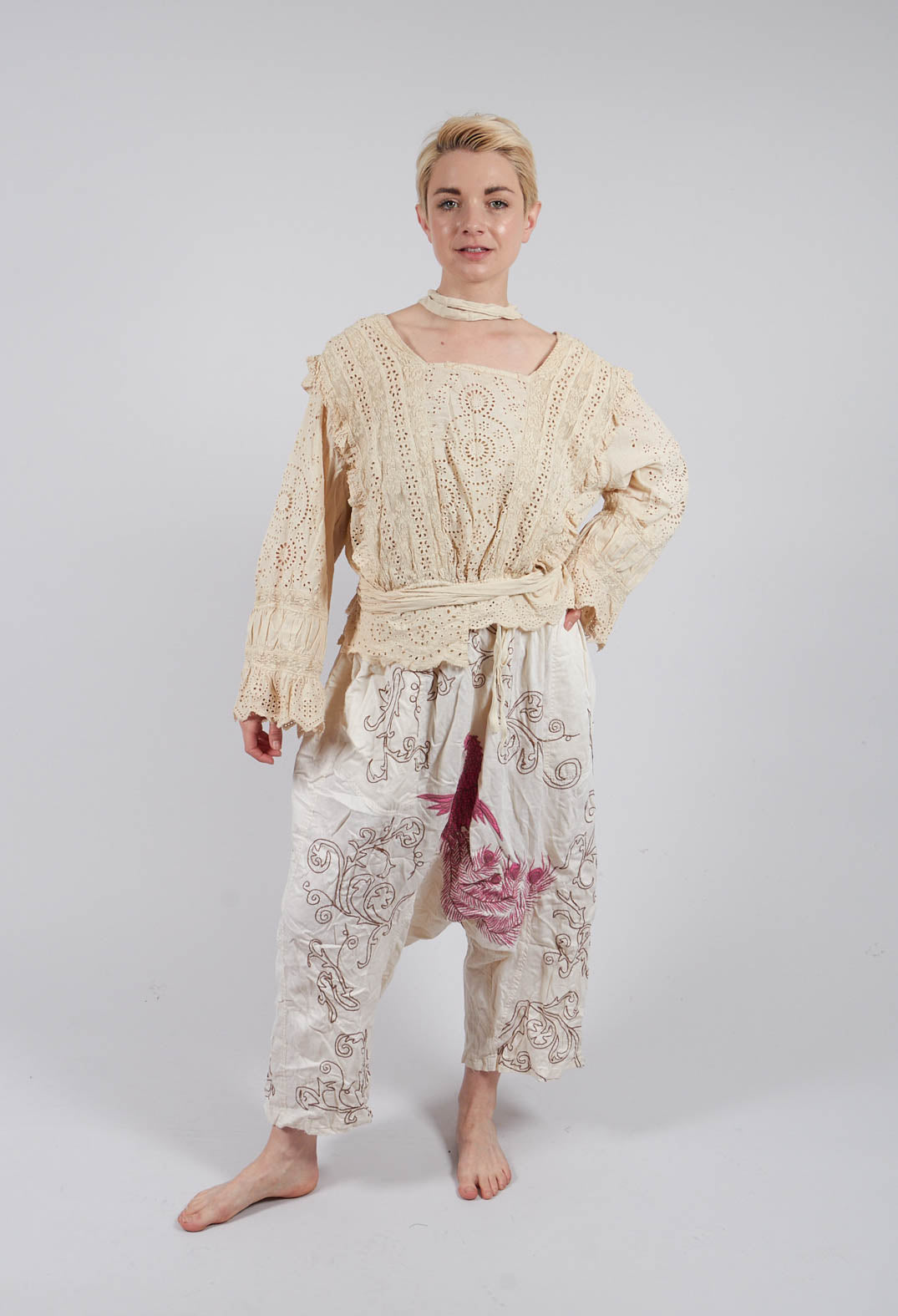 Eyelet Rosario Blouse in Moonlight