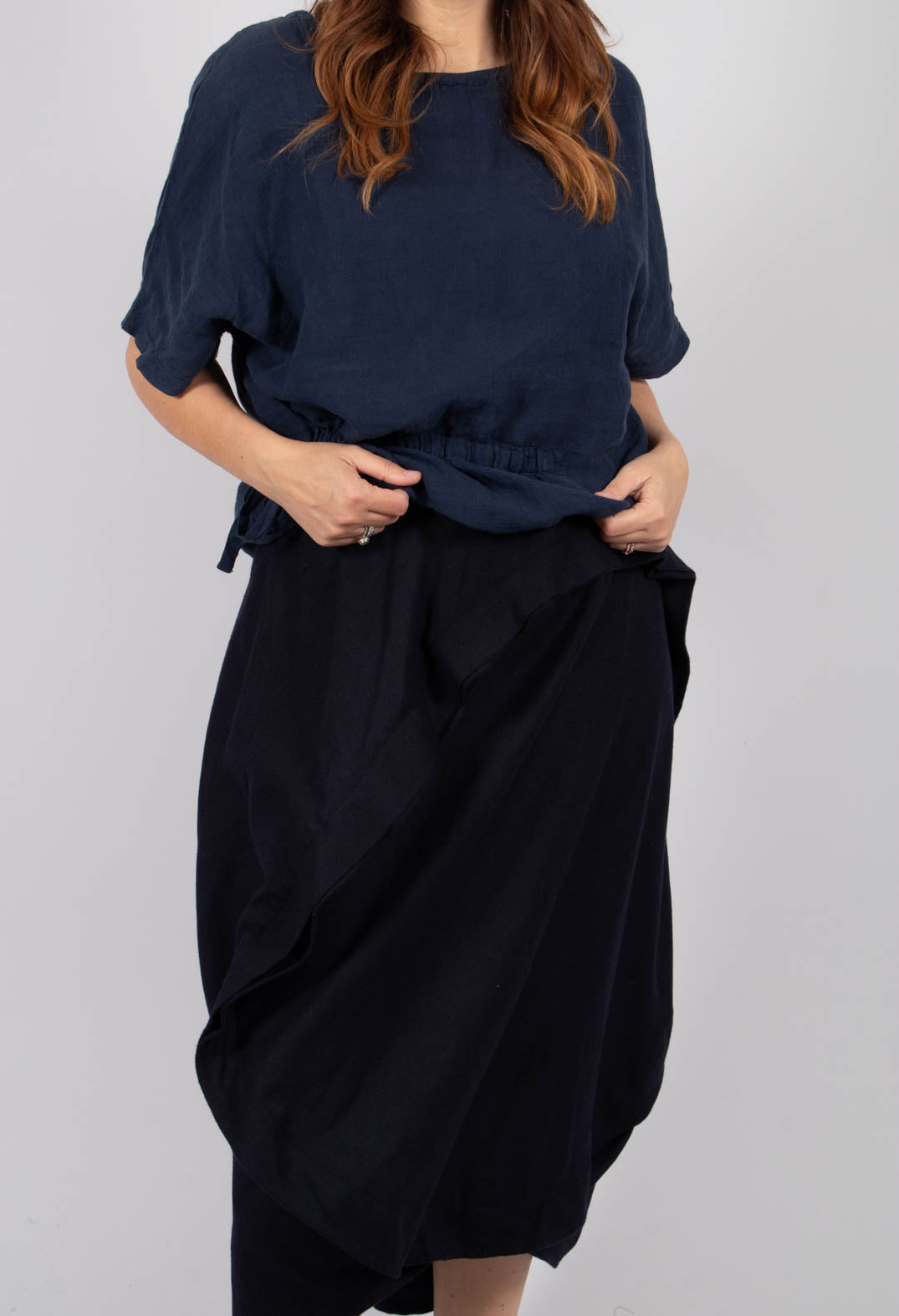 Wok Onda Skirt in Ink Blue