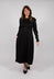 Long Sleeve Midi Dress in Black