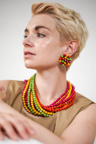 Twisted Necklace in Multicolour