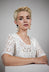Vela Earings in Off White and Black
