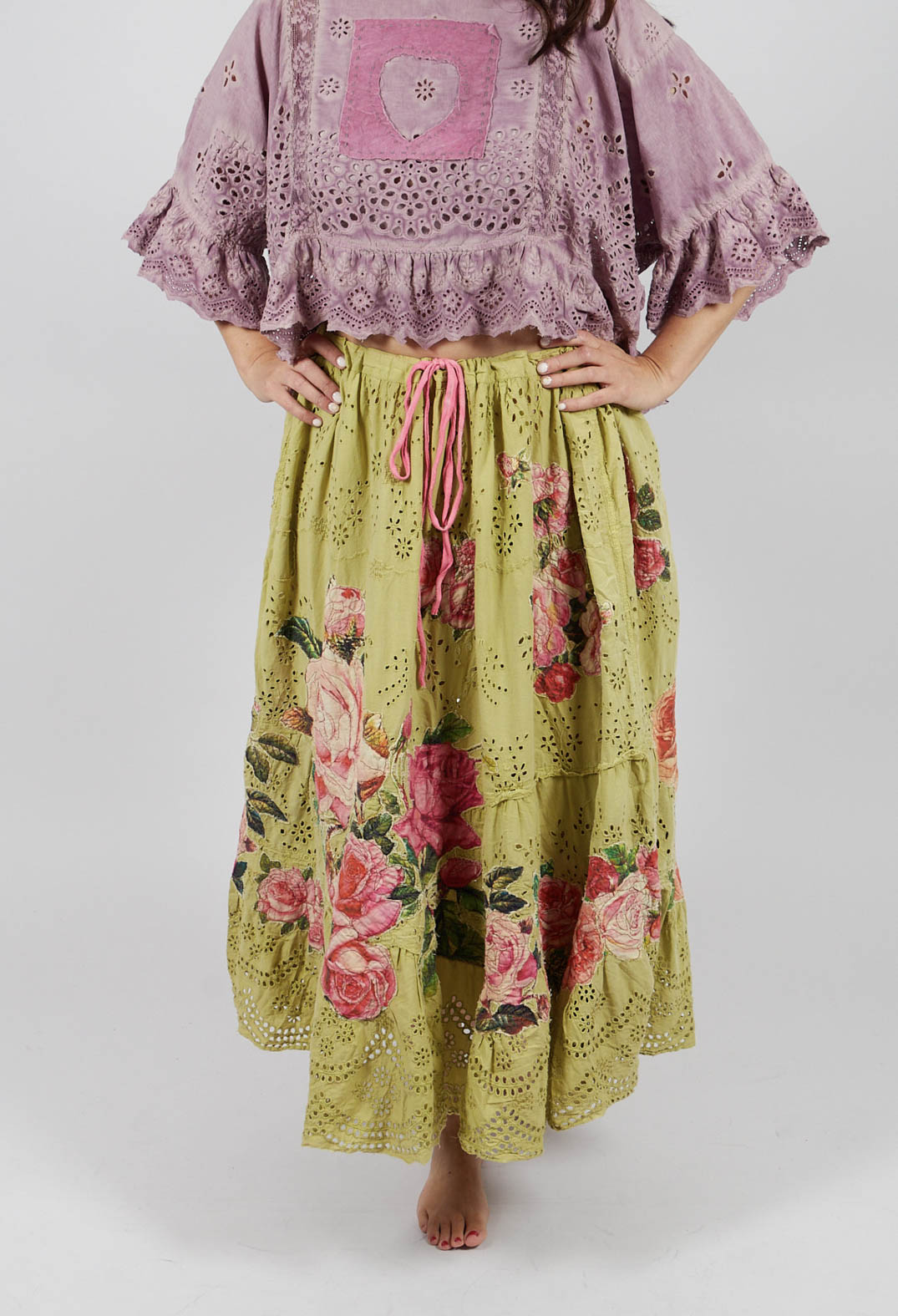 Eyelet Lala Skirt in Yuzu