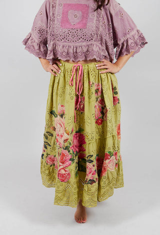 Eyelet Lala Skirt in Yuzu
