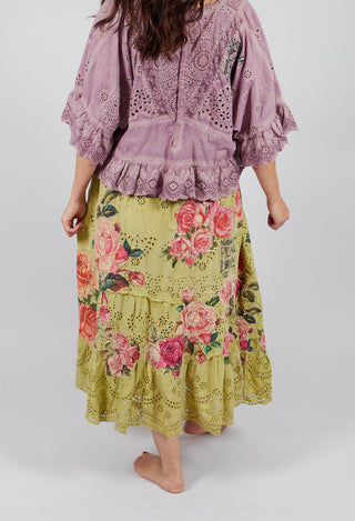 Eyelet Lala Skirt in Yuzu
