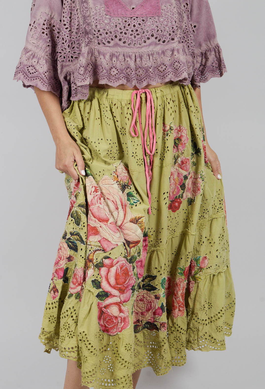 Eyelet Lala Skirt in Yuzu