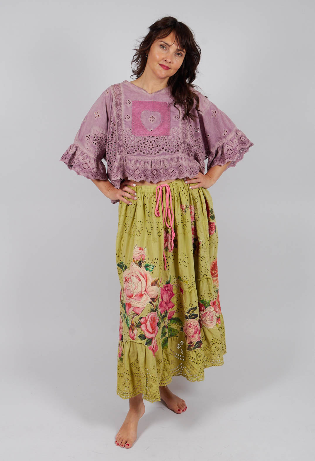 Eyelet Lala Skirt in Yuzu