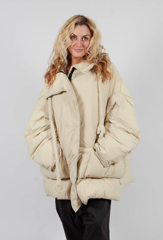 Oversized Padded Jacket in Dk Bone - 1001101