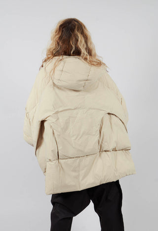 Oversized Padded Jacket in Dk Bone - 1001101