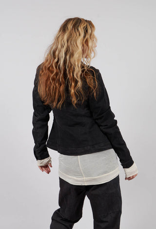 Fitted Jacket with Pockets in Turf Black - 1031105