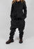Drop Crotch Trousers with Pockets in Turf Black - 1030107