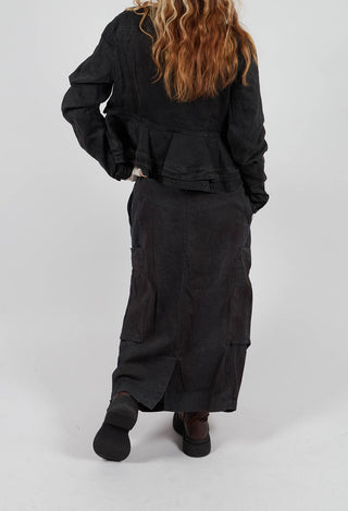 Pencil Skirt with Pockets in Turf Black - 1070304