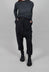 Drop Crotch Belted Trousers in Crow - 1080104