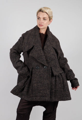 Double Breasted Jacket in Turf Mel - 1121105