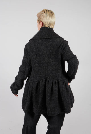 Double Breasted Jacket in Crow Mel - 1121105