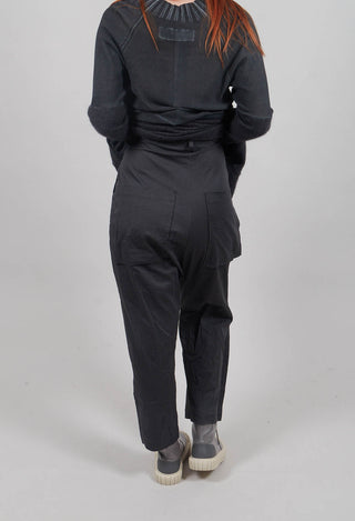 Relaxed Drop Crotch Trousers in Swamp - 1160101